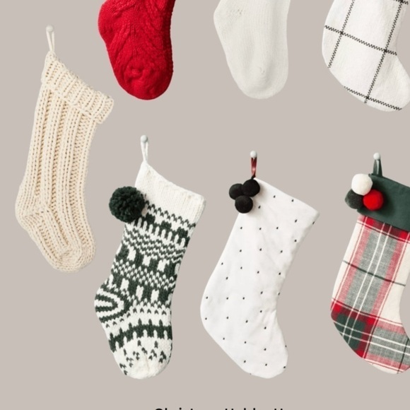 Hearth & Hand with Magnolia Holiday Stocking green - Picture 4 of 4